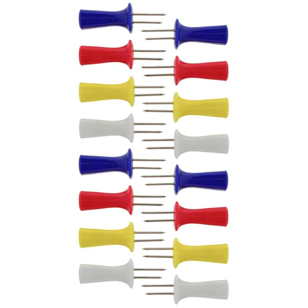 Gourmet Club Corn Holders for Corn on the Cob in Assorted Colors, 8 Pairs